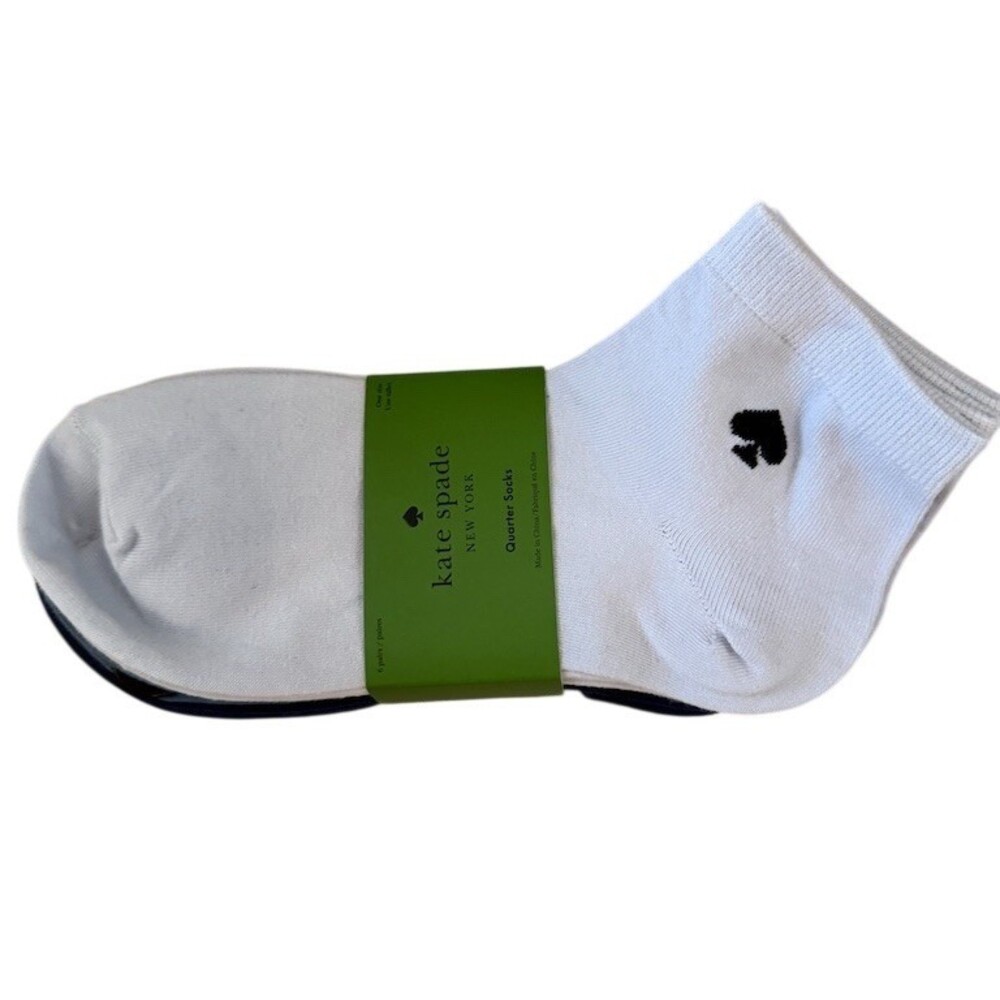 Kate Spade New York Quarter Socks Womens One Size  6 pairs
